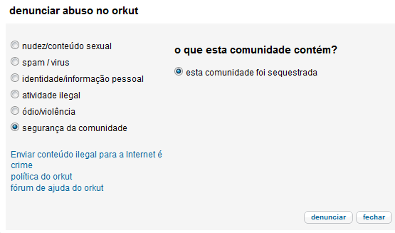 denúncia de comunidade sequestrada, comunidade roubada, devolução de sua comunidade