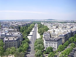 Avenue Foch vue de la place de l'Etoile