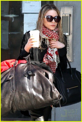 MK leaving her apartment in NY
