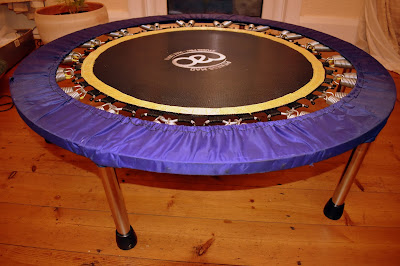 rebounder (small indoor tramboline) for exercise