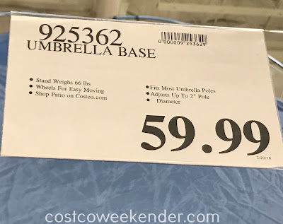 Deal for an Umbrella Base Stand at Costco