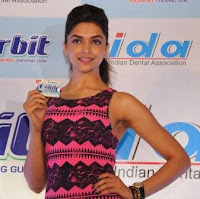 Deepika Padukone, Orbit Brand Amabassador Wrigley Orbit holding IDA Orbit National Health Card