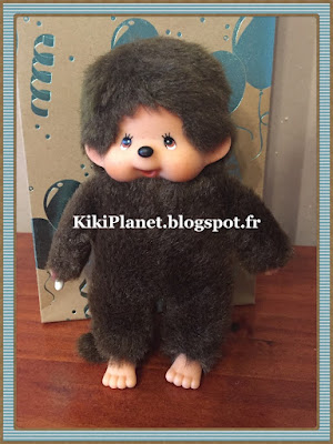 petit kiki aux yeux marrons, monchhichi, bebichhichi, kiki le vrai, ajena, sekiguchi, collecter, vintage, jouets, toys