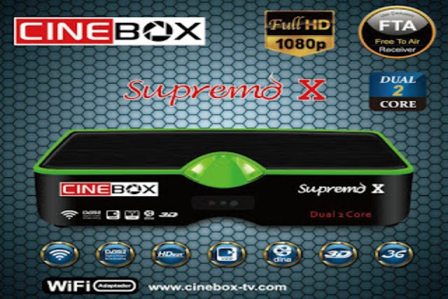 CINEBOX SUPREMO X HD NOVA ATUALIZAÇÃO - SKS 22W - 28/10/2016