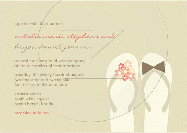 Beach Printable Wedding Invitation Free to print from Printable Invitation