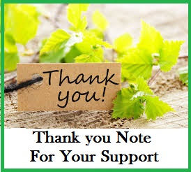 Thank you for your support letter