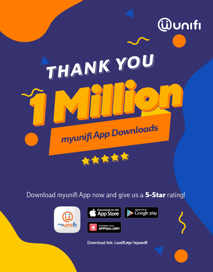 TM UniFi Apps Now 1 Million Downloads!!
