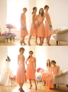 Peach Bridesmaid Dresses 2011