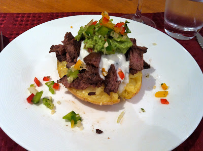 Baked Potatoes stuffed with Carne Asada @ SouthernSpoonBlog