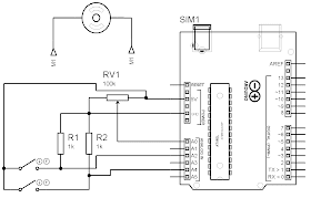 Esquema potenciometro com memória em Arduino