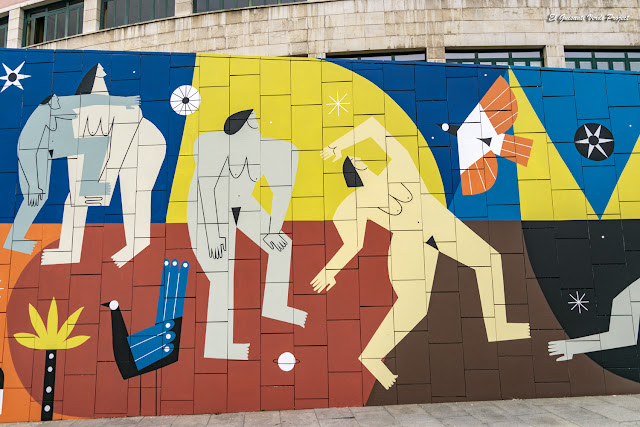 Mural (detalle) Supervivientes Violencia Machista, por Ruth Juan - Muelle de la Merced, Bilbao por El Guisante Verde Project