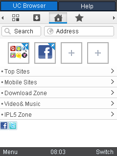 UC browser 8.3  for AirTel Idea Reliance and other operators.