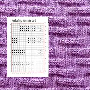 Knit Purl, Textured stitches, Simple knitting pattern