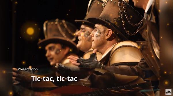 Presentación con Letra Comparsa "Tic-Tac, Tic-Tac" de Constantino Tovar Verdejo (2018)