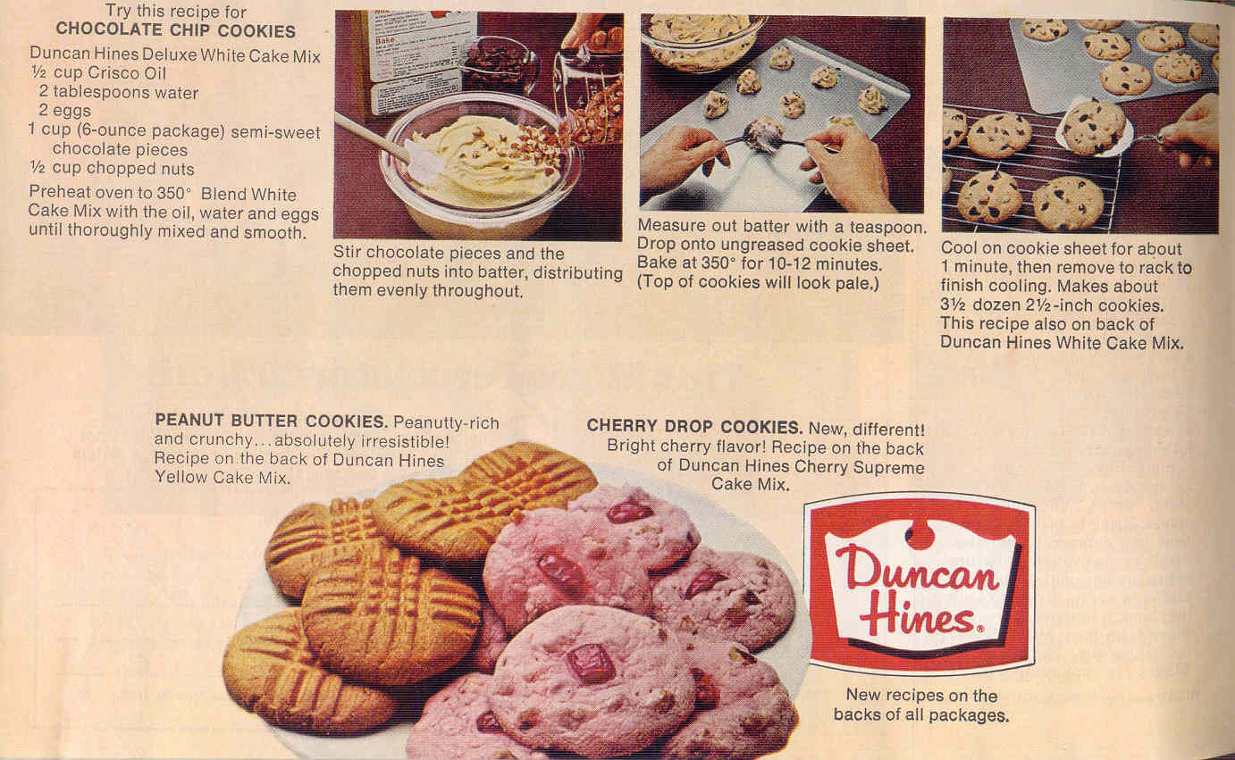 gold country girls: Then And Now #83 Duncan Hines Cake Mixes