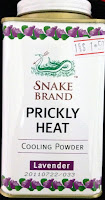 Snake brand PricklyHeat cooling powder Lavender