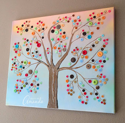 http://craftsbyamanda.com/vibrant-button-tree-on-canvas-a-giveaway/