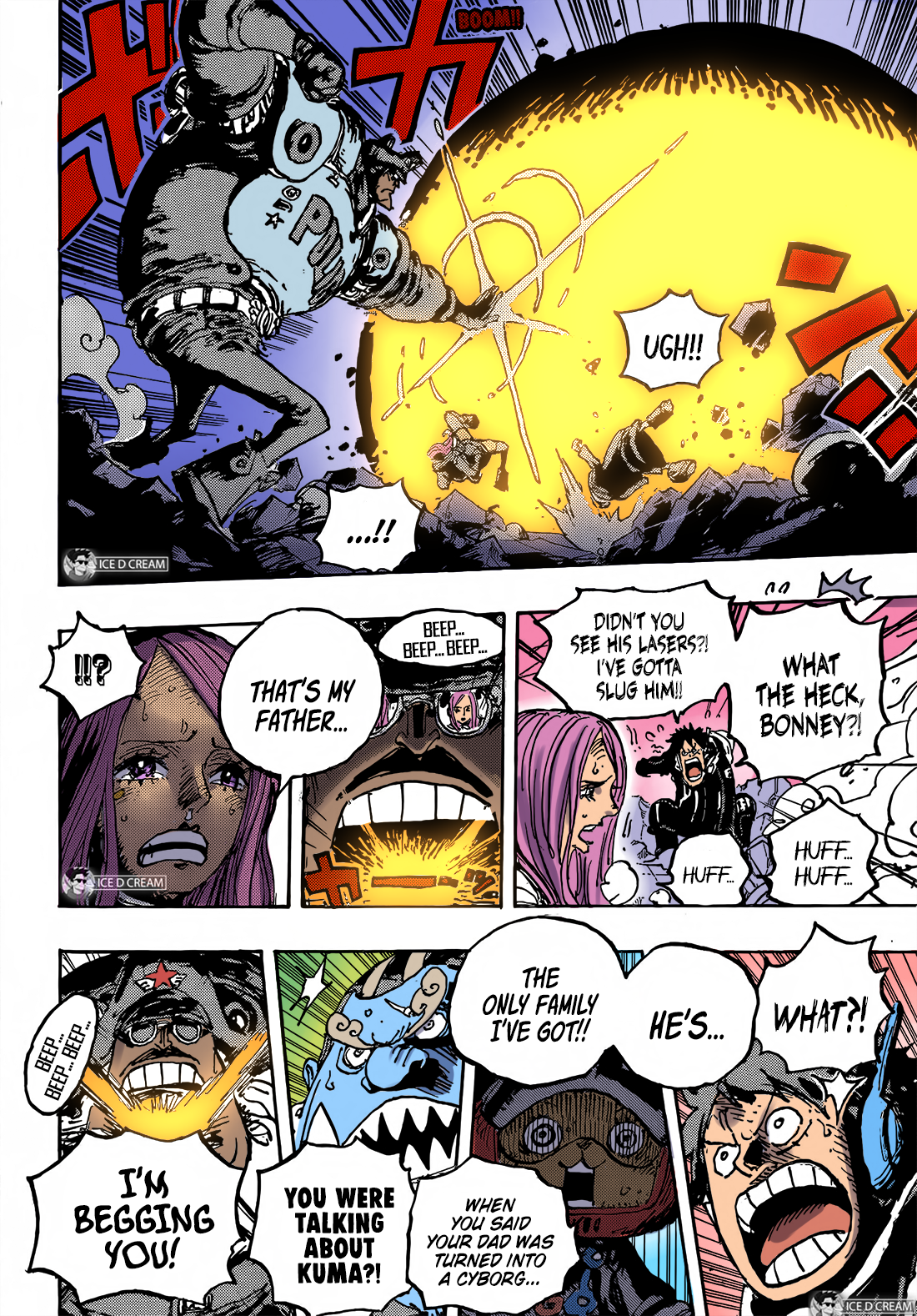 One Piece Chapter 1063 The Only Family I've Got Colored Full