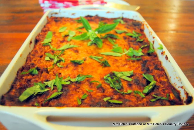 Italian Zucchini Lasagna With Bread at Miz Helen's Country Cottage