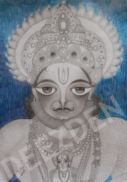 Hanuman Ji drawing - Other Hobbies - 1763204980