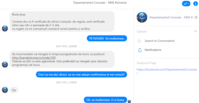 Departamentul Consular Facebook
