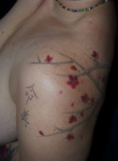 Japanese Tattoos Especially Cherry Blossom Tattoo Designs With Image Shoulder Japanese Cherry Blossom Tattoo For Female Tattoos Gallery Picture 6