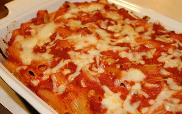 Ziti Bake Ready to Serve