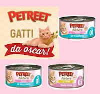 Concorso Petreet "Gatti da Oscar!" : vinci Gratis forniture annuali di prodotti e buoni sconto