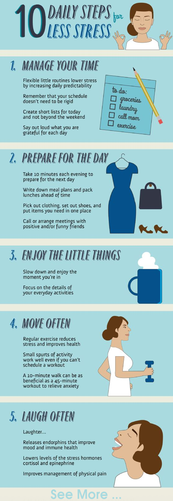 10 Daily Steps for Less Stress