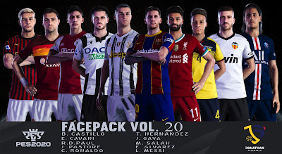 PES 2020 Facepack Vol 20 by Jonathan Facemaker