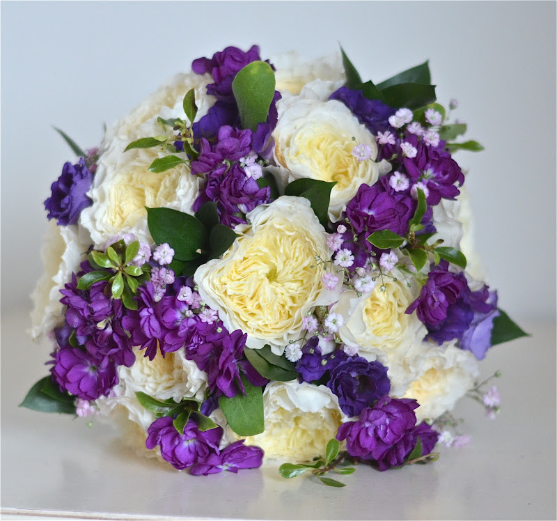 purple wedding flowers