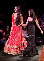 Sonakshi Sinha walks the ramp for Jyotsna Tiwari at the Aamby Valley Bridal Fashion Week