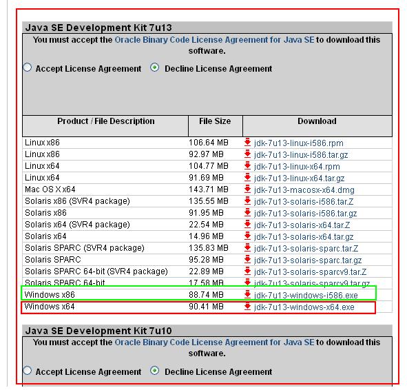 32-bit and 64-bit Java Windows 8 Installer