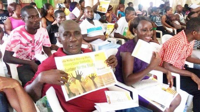 Libéria : Mais de 3.900 pessoas se inscrevem no Estudo de História Natural do Ebola