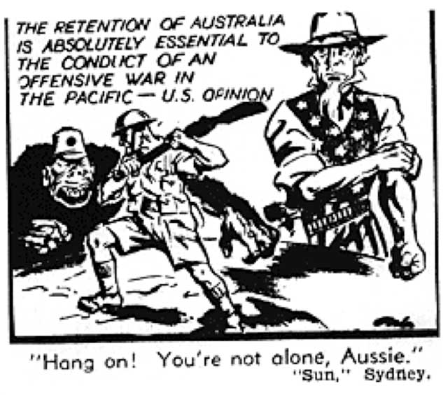 Cartoon in Argus Supplement, 14 February 1942, worldwartwo.filminspector.com