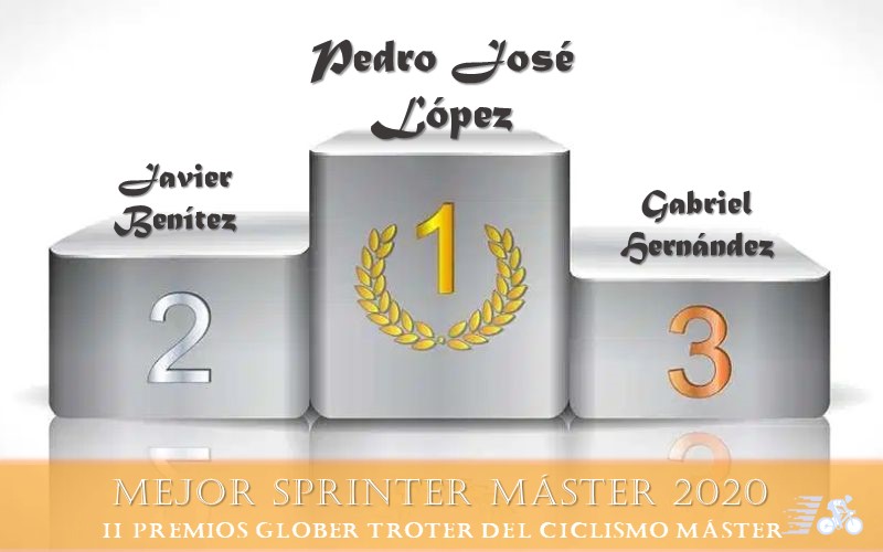 Premio y finalistas al Mejor Sprinter Máster 2020