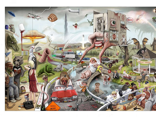 Ilustrações: Jordan Monsell cria pôster com mais de 170 referências às obras de Stephen King