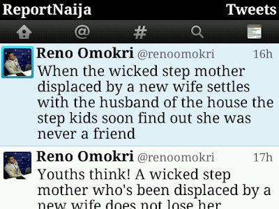 Picture : Reno Omokri Calls Oby Ezekwesili A "Wicked Step Mother" On Twitter