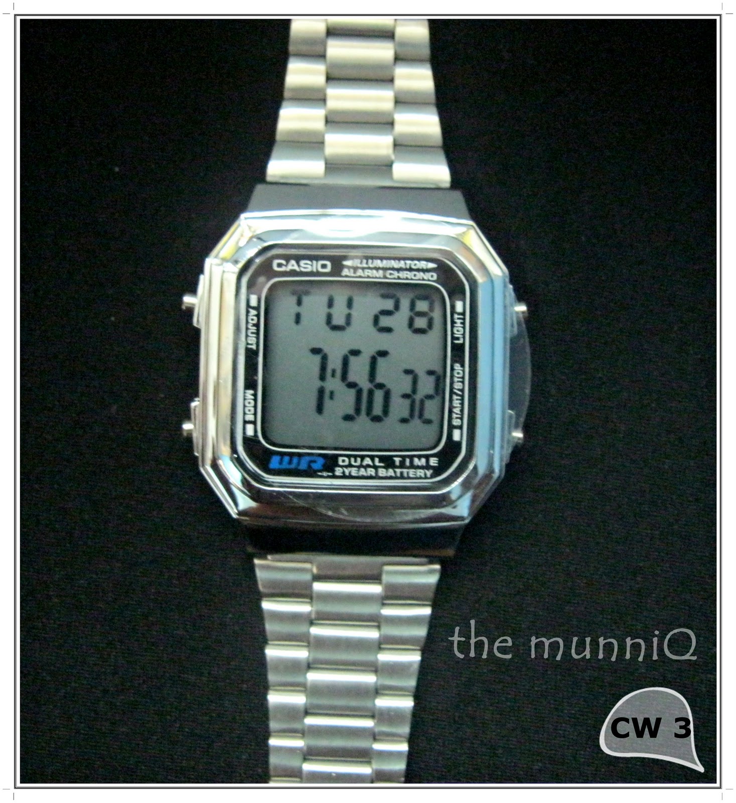 Casio Vintage Silver Watch (RM46 include postage)