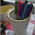 DIY Glitter Pencil Cup