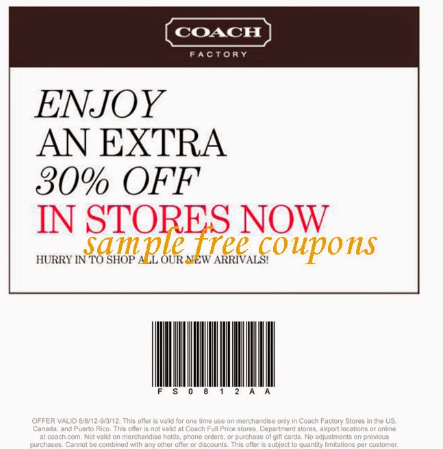 coach coupons may 2014 coach factory coupons you must sign up here ...