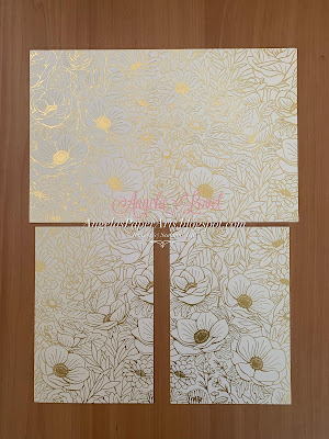 Angela's PaperArts: Stampin' Up! Gold Foiled Flower cards & envelopes thank you cards