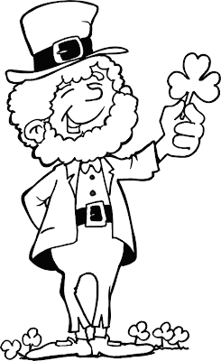 St Patrick's Day Leprechaun Coloring Pages 2