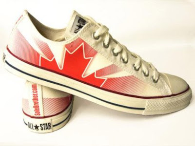 Custom Shoes  on Super Punch  Canada Day Custom Converse Sneakers By Sole Brother
