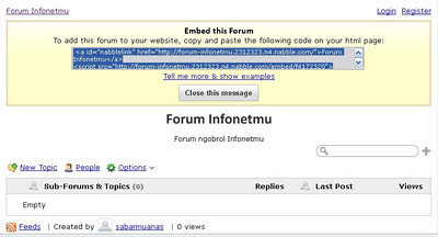 Membuat Forum