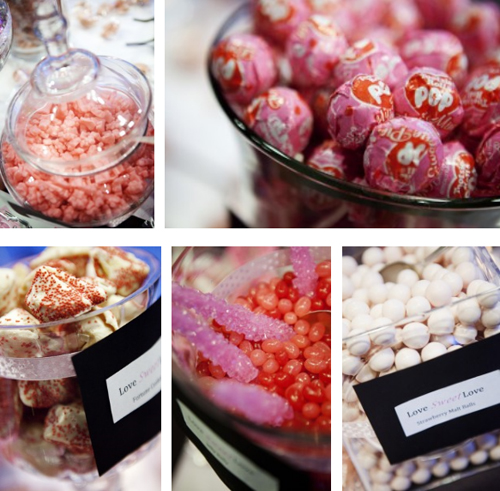 pictures of candy buffets at weddings
