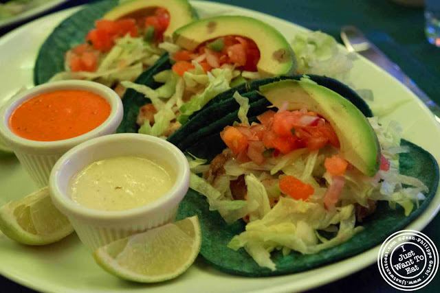 image of fish tacos at Trece Mexican Restaurant in NYC, New York