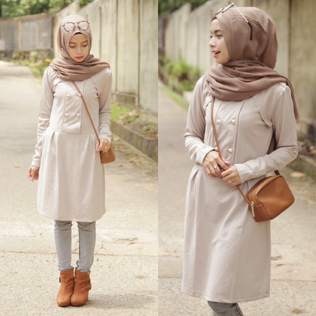  HIJAB IS BEAUTIFUL Inspirasi Style Hijab Dengan Tunik