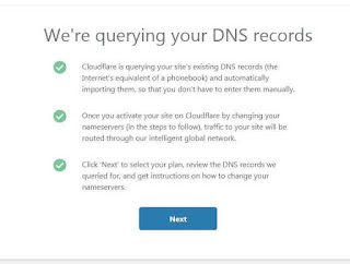 DNS records on cloudflare for blogger