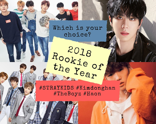 2018 kpop rookie of the year award